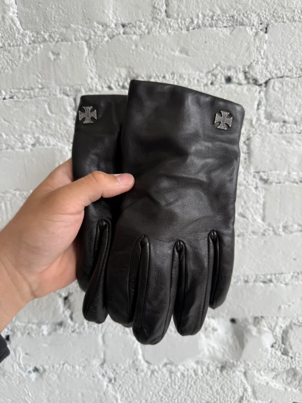 ERD LEATHER LOGO GLOVES
